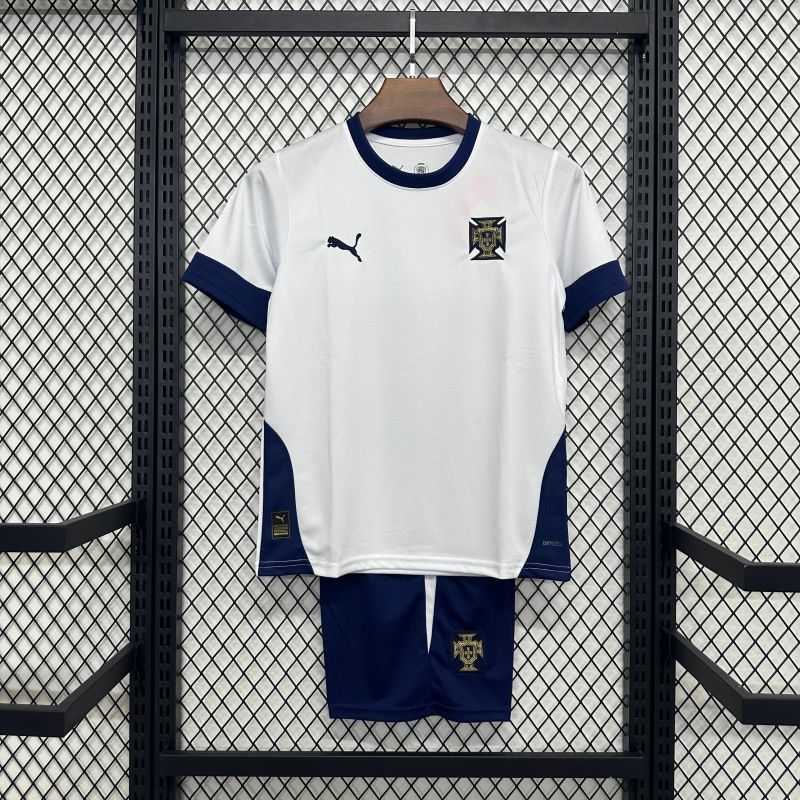 2025/2026 Portugal Training Jersey White Fan Edition Kids Kit