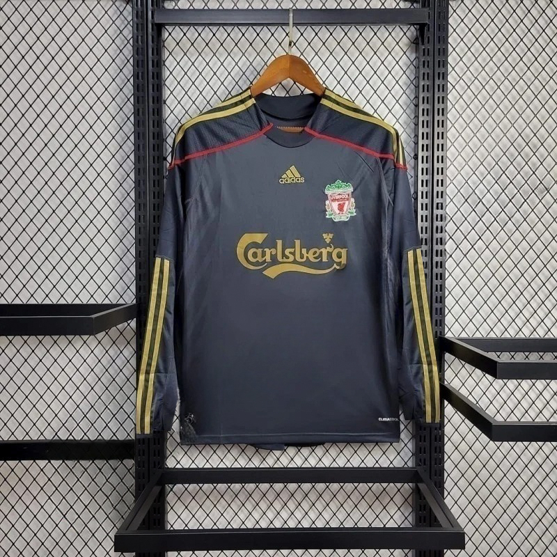 2009/2010 Retro Long Sleeve Liverpool Away Football Shirt
