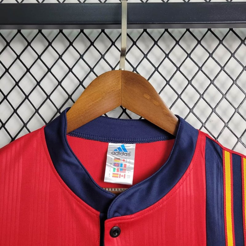 1996 Retro Spain Home way Football Shirt