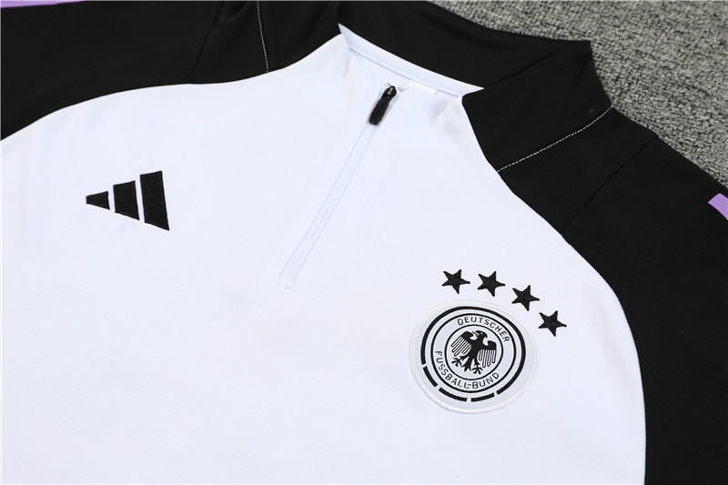 2024/2025 Player Edition Germany Pre-Match Jersey Black Half-zip training suit Football Jersey