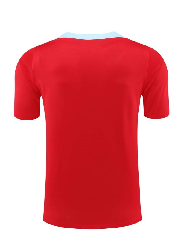 20242025 Barcelona Training Wear Red Suit Shirt