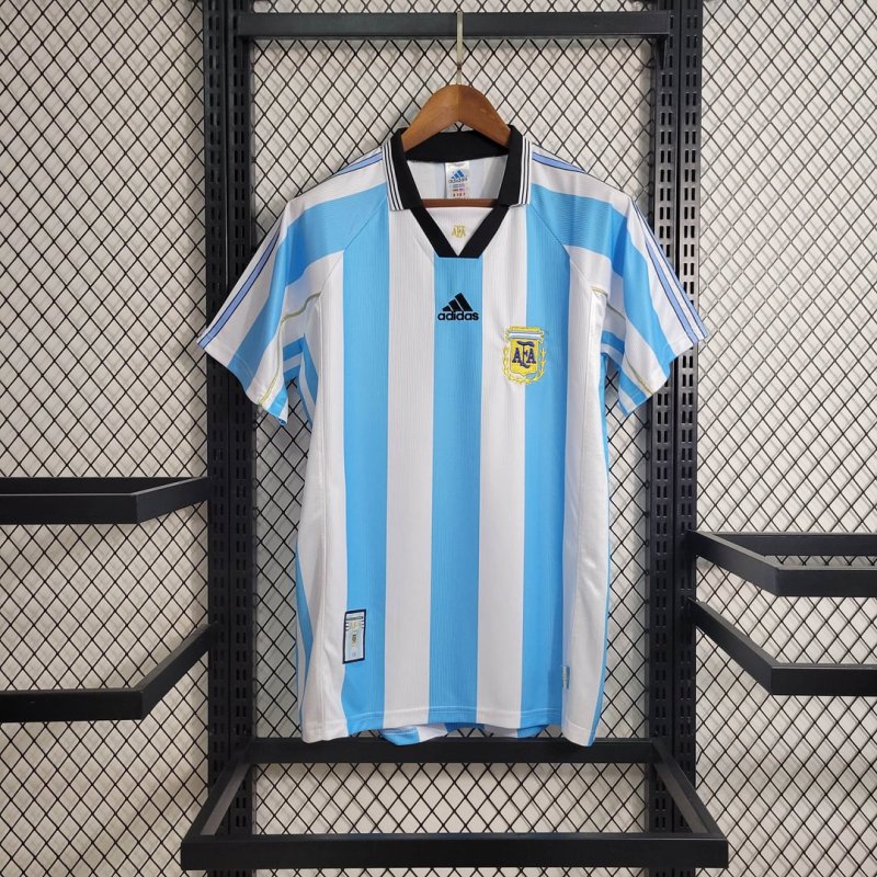 1998 Retro Argentina Home Football Shirt
