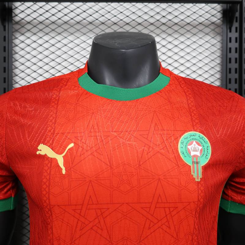 2024/2025 For Players Edition Morocco Home Football Jersey