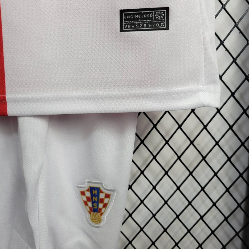 2024 Croatia Home Football Shirt Kids