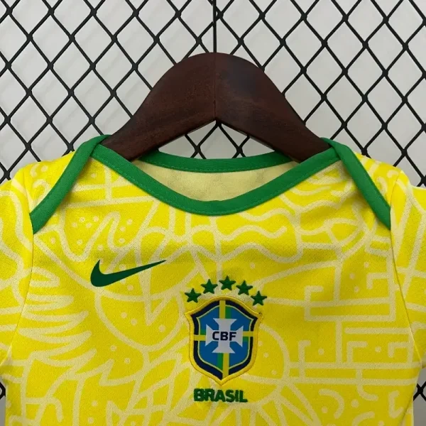 2024/25 Brazil National Team Home Baby One-Piece Jersey