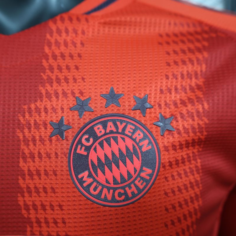 2024/2025 Player Edition FC Bayern Home Long Sleeve Football Jersey