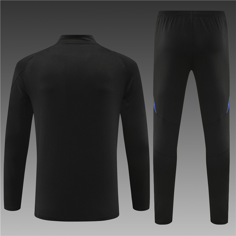 2024/2025 Player Edition Germany Pre-Match Jersey Black Half-zip training suit Football Jersey