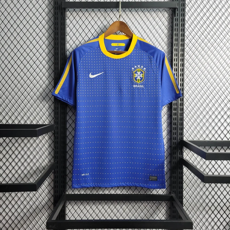 2010 Retro Brazil Away Football Shirt