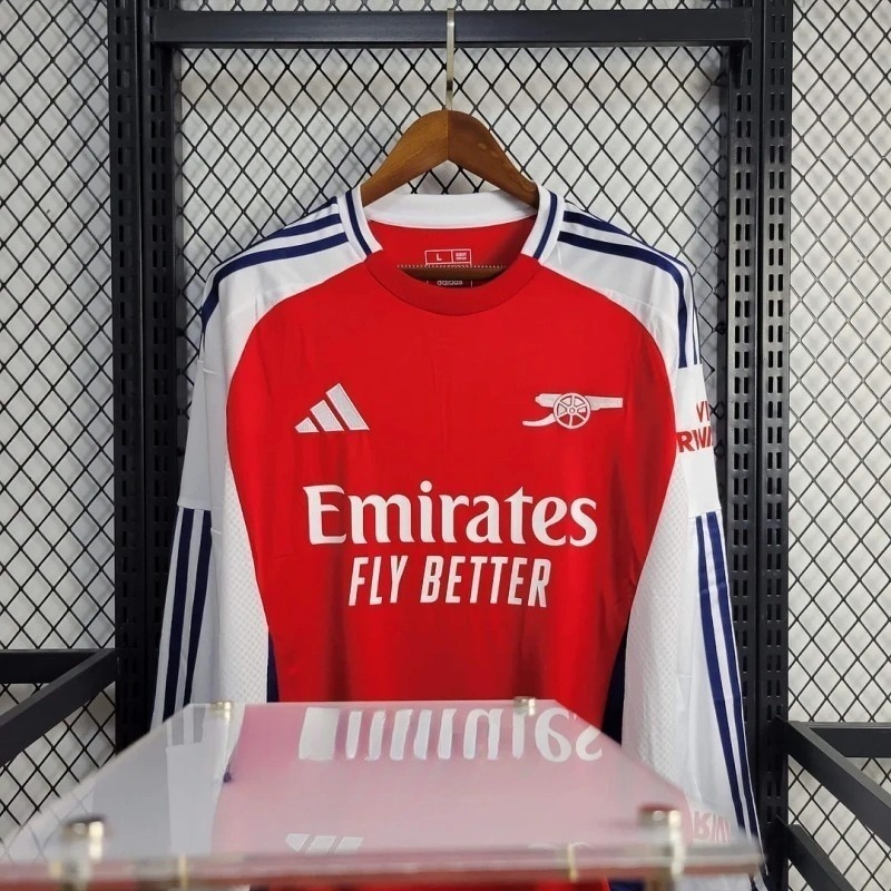2024/2025 Long Sleeve Arsenal Home Football Shirt
