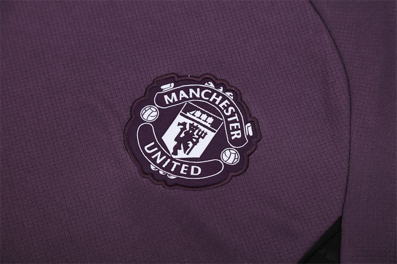 2025/26 short sleeve Manchester United purple training suit