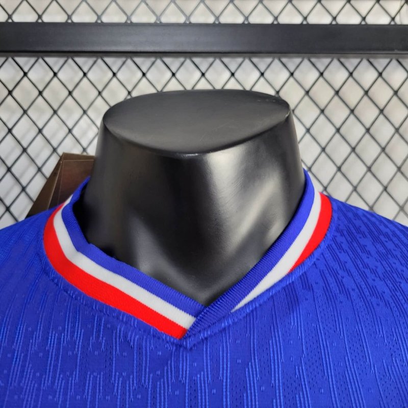 2024 Player Version Long Sleeve France Home Football Shirt