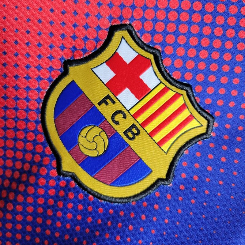 2012/2013 Retro Long Sleeve Barcelona Home Football Shirt