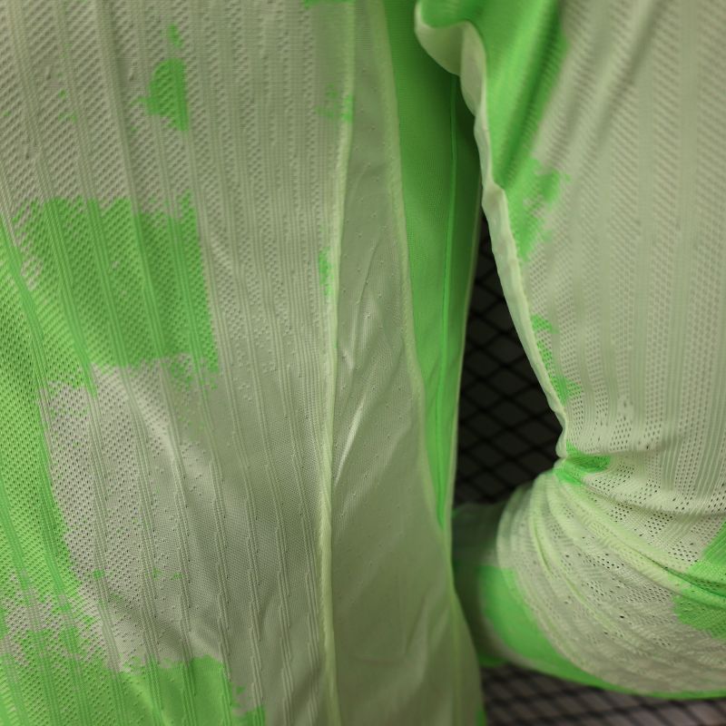 2024/2025 Player Edition Barcelona Green Long Sleeve Football Jersey