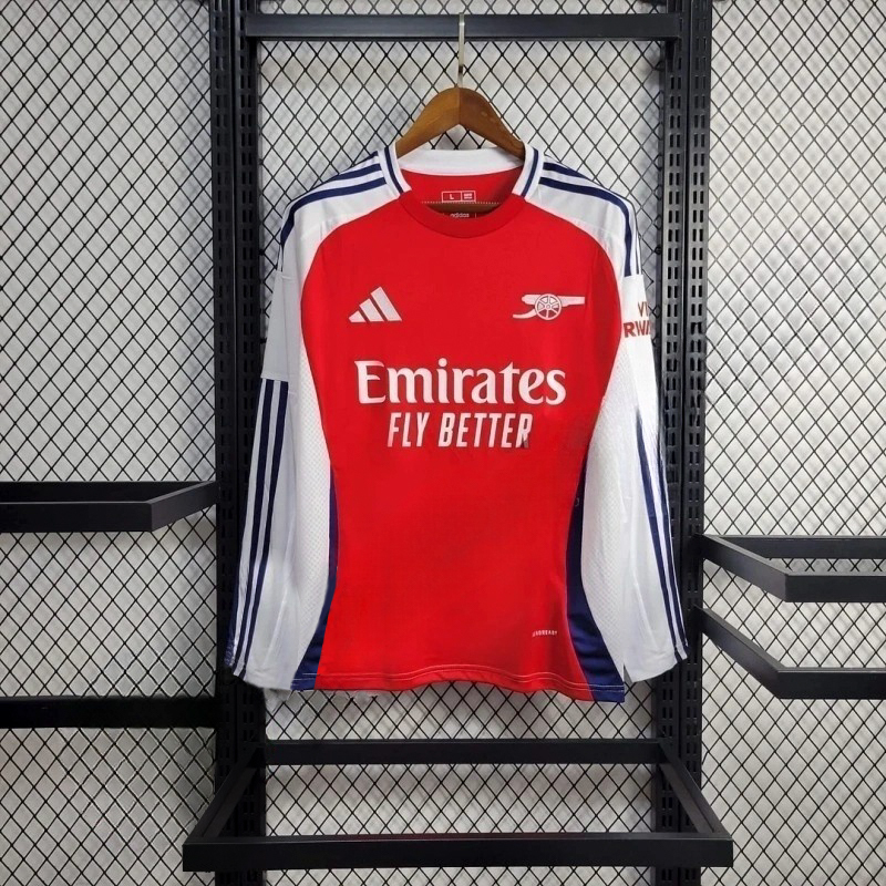 2024/2025 Long Sleeve Arsenal Home Football Shirt
