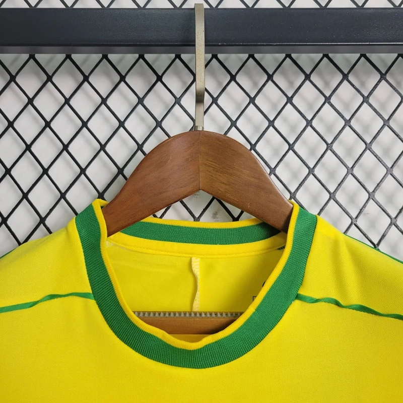 1998 Retro Brazil Home Football Shirt Kids