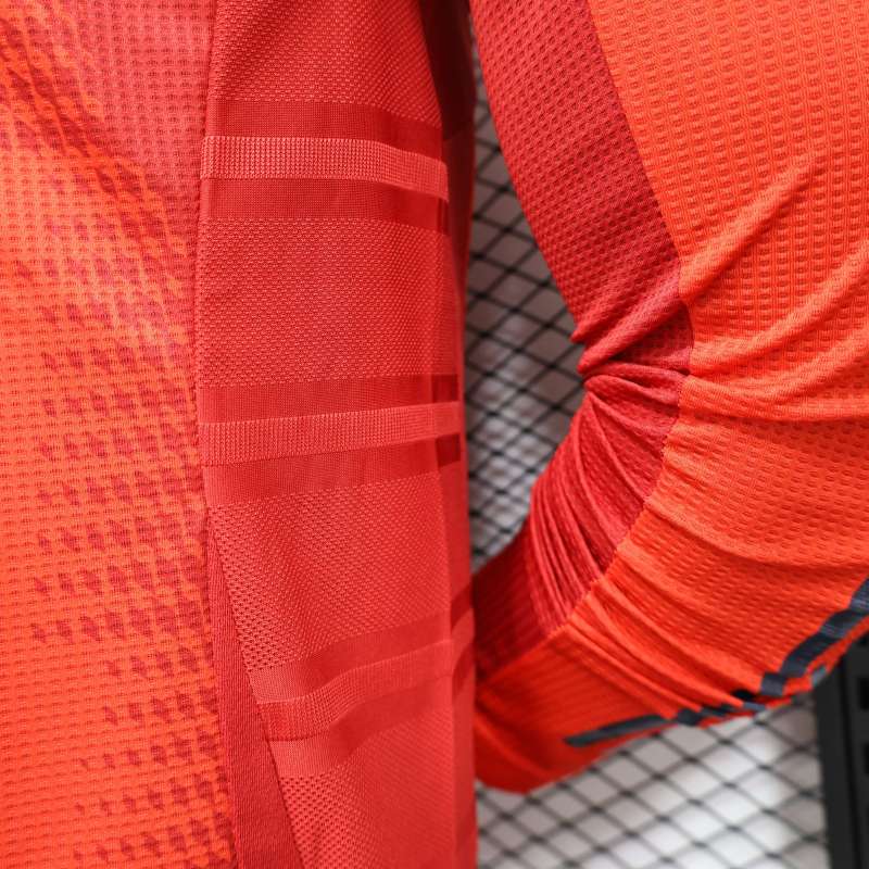 2024/2025 Player Edition FC Bayern Home Long Sleeve Football Jersey