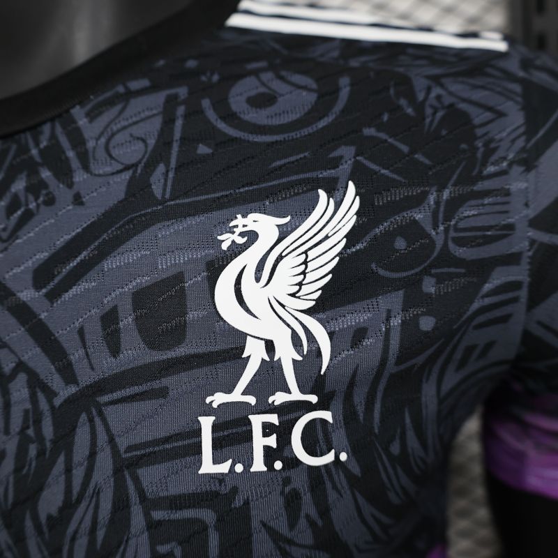 2024/2025 Player Edition Liverpool Black & Purple Special Edition Football Jersey