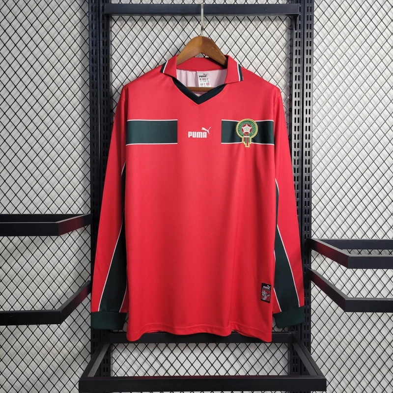 1998 Retro Long Sleeve Morocco Third Away Football Shirt