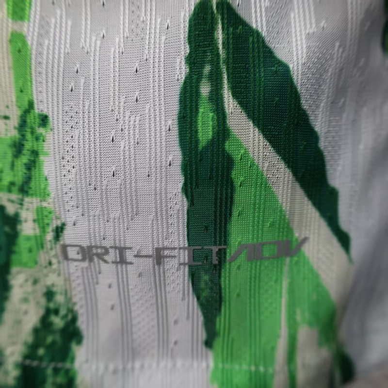 2025/26 Nigeria white and green player football jersey