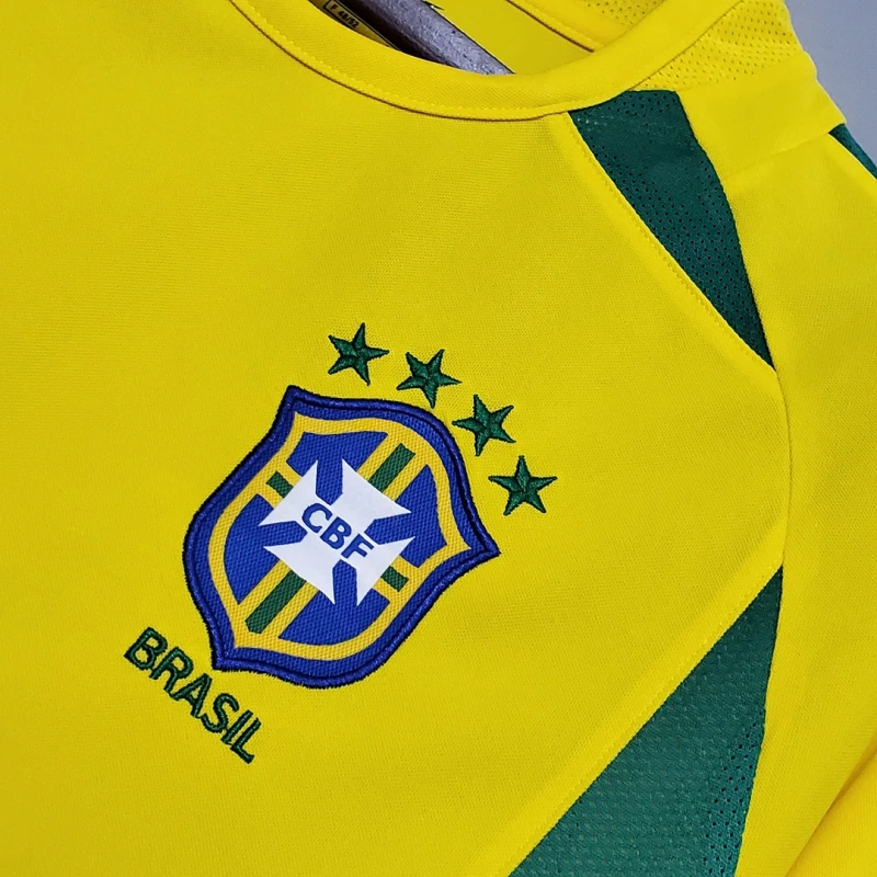 2002 Retro Brazil Home Football Shirt