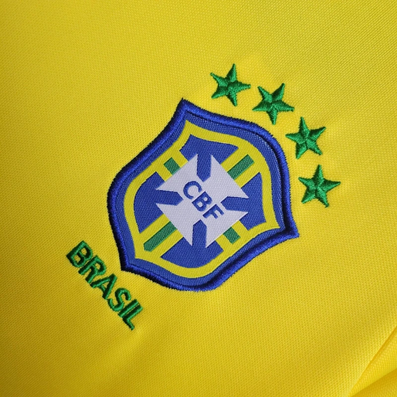 1998 Retro Brazil Home Football Shirt Kids