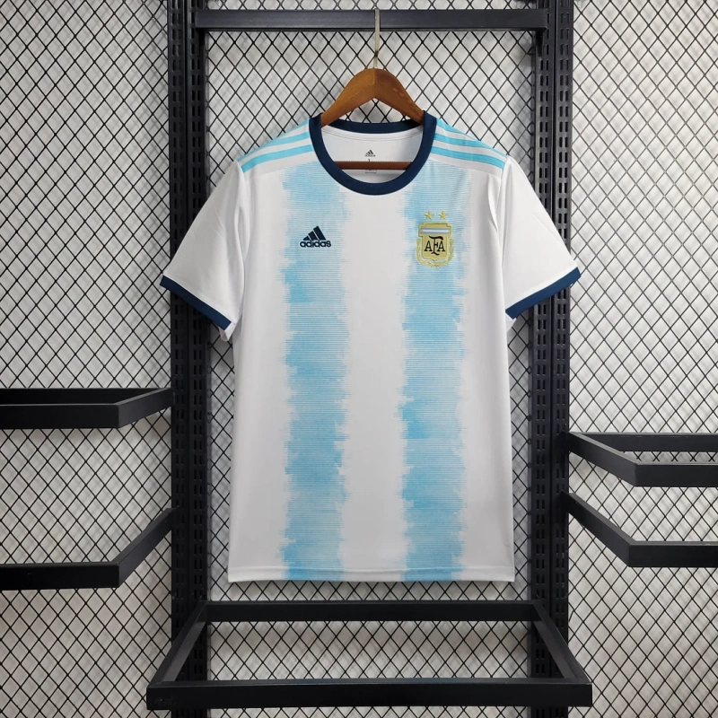 2019 Retro Argentina Home Football Shirt
