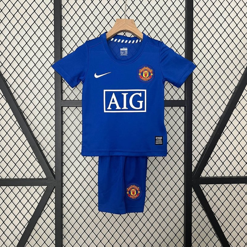 2008/2009 Retro Manchester United Away Football Shirt Kids Size