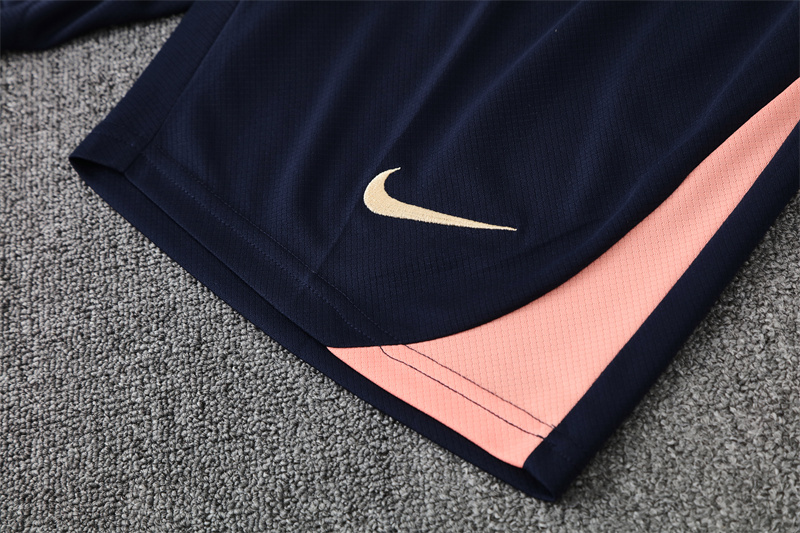 2025/26 short-sleeved Barcelona beige training suit