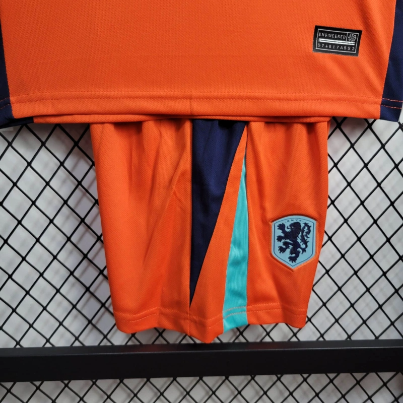 2024 Netherlands Home Football Shirt Kids