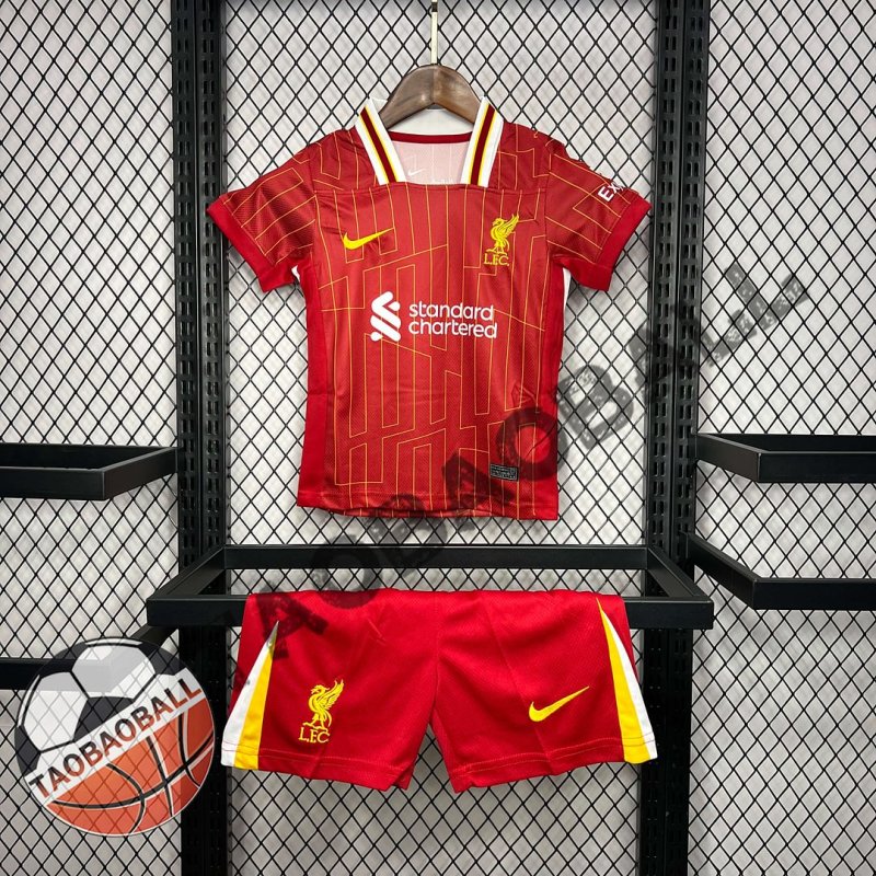 2024/2025 Liverpool Home Football Shirt Kids Size