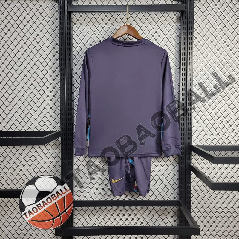 2024 Long Sleeve England Away Football Shirt Kids