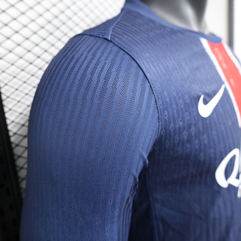2024/2025 Player Edition Paris Home Long Sleeve Football Jersey