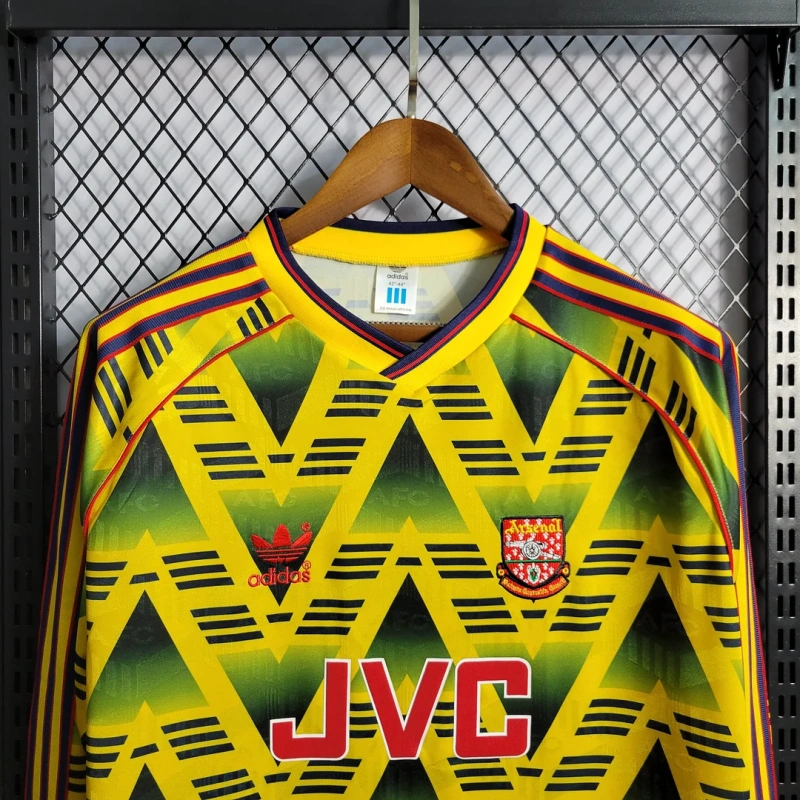 1991/1993 Retro Long-Sleeve Arsenal Away Football Shirt