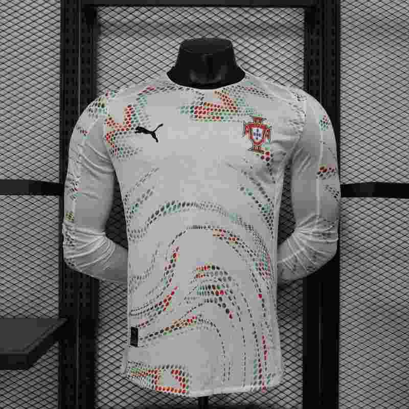 2025/2026 Portugal Second Away Player Edition Long Sleeve Football Shirt