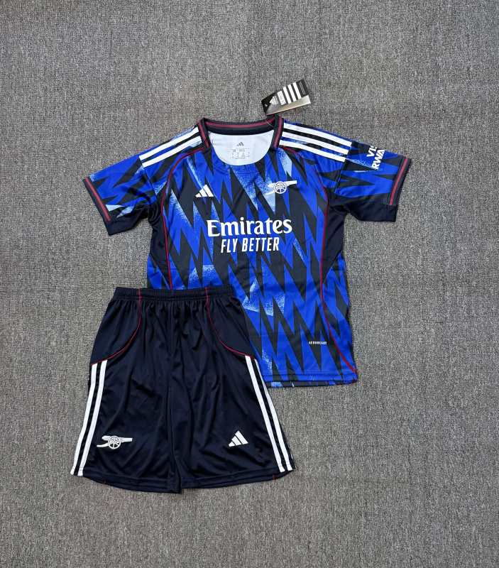 2025/26 Arsenal Away Kids Jersey Kit