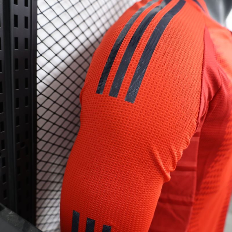 2024/2025 Player Edition FC Bayern Home Long Sleeve Football Jersey