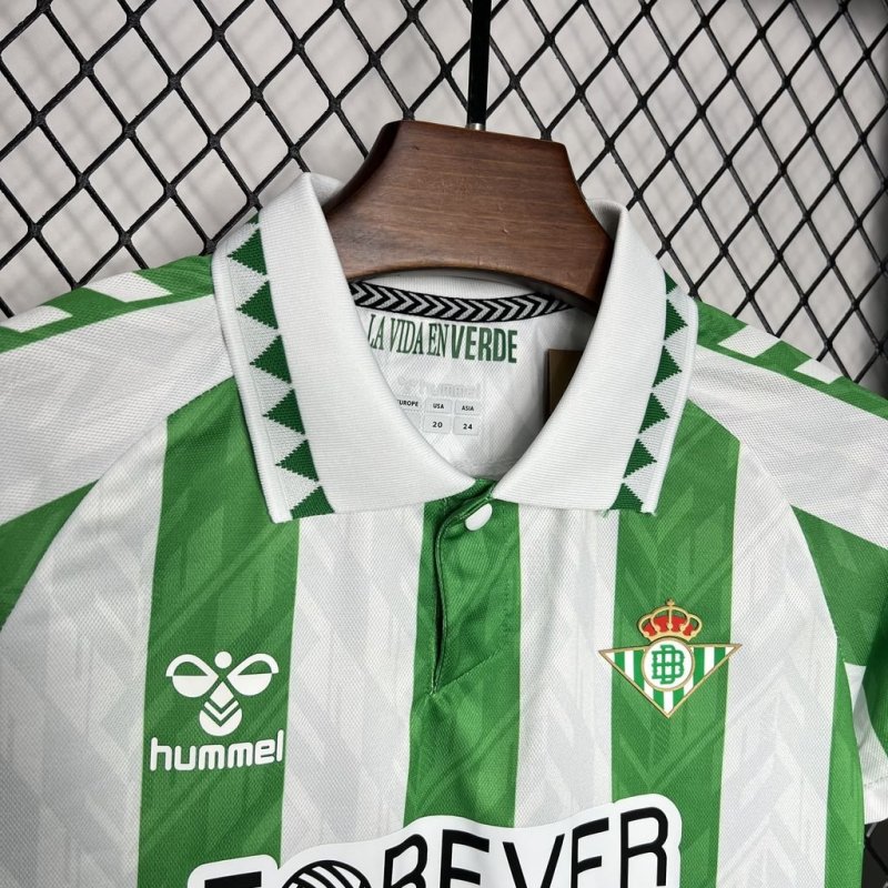 2024/2025 Real Betis Home Football Shirt Kids Size