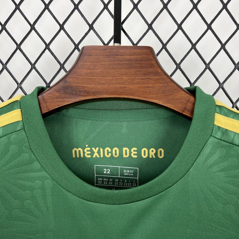 2025/26 Mexico gold green jersey for kids