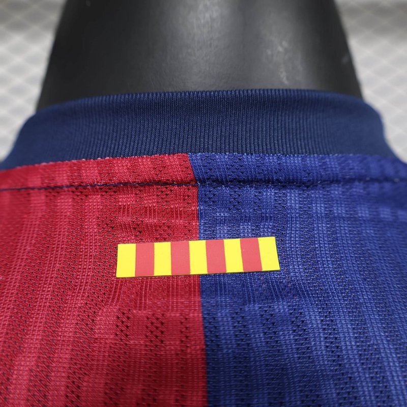 2024/2025 Long Sleeve Player Version Barcelona Home Football Shirt