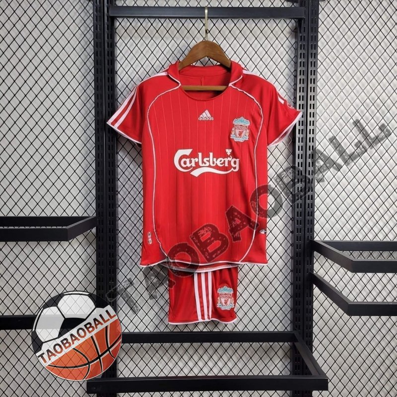 2006/2007 Retro Liverpool Home Football Shirt Kids Size