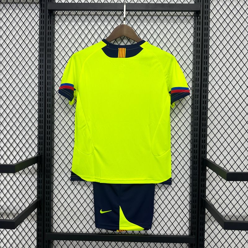 2005/06 Barcelona away jersey Retro kids kit
