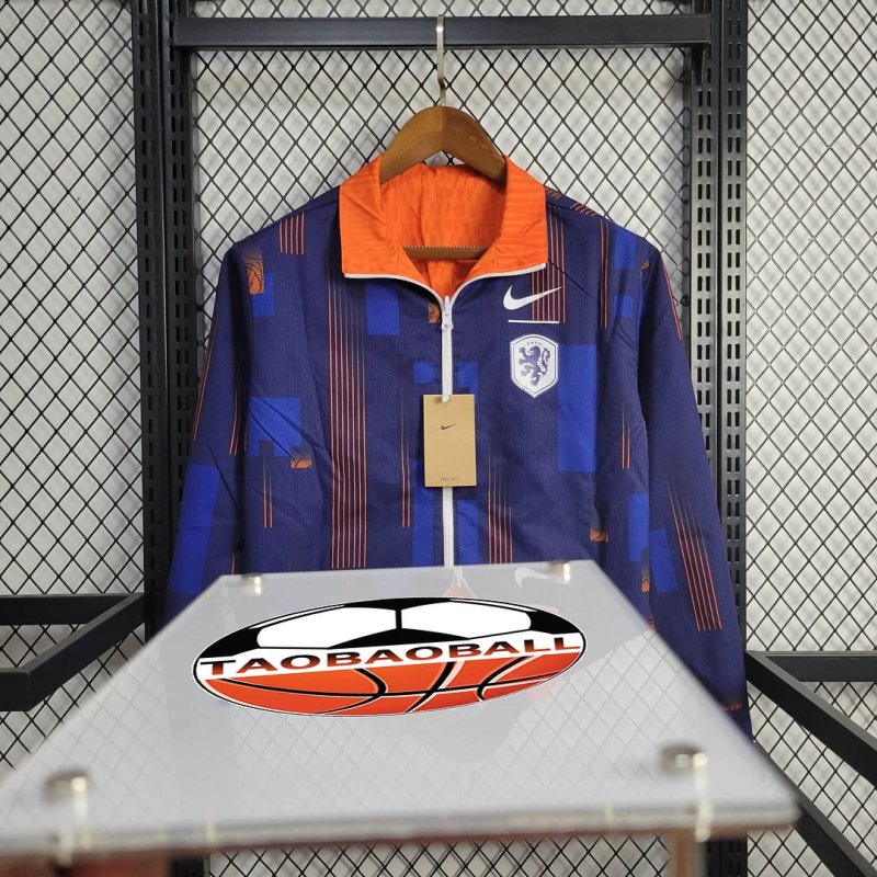 2024 Netherlands Reversible Windbreaker Football Shirt