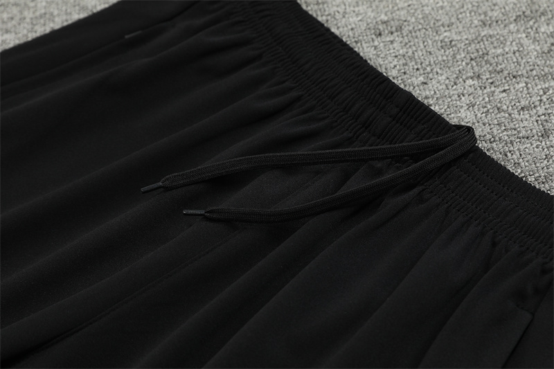 2024/2025 Player Edition Brazil Pre-Match Jersey Black Half-zip training suit Football Jersey