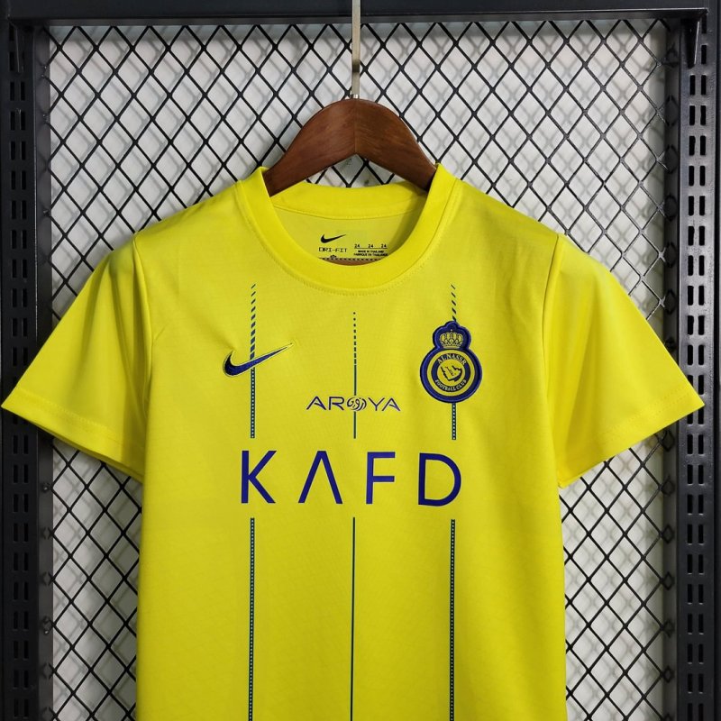 2023/2024 Al-Nassr Home Football Shirt Kids Size