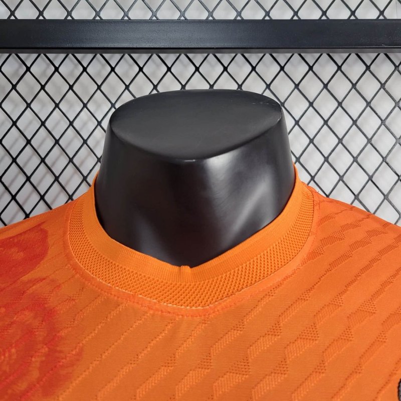 2024/2025 Player Version Real Madrid Y-3 Special Edition Orange Football Shirt