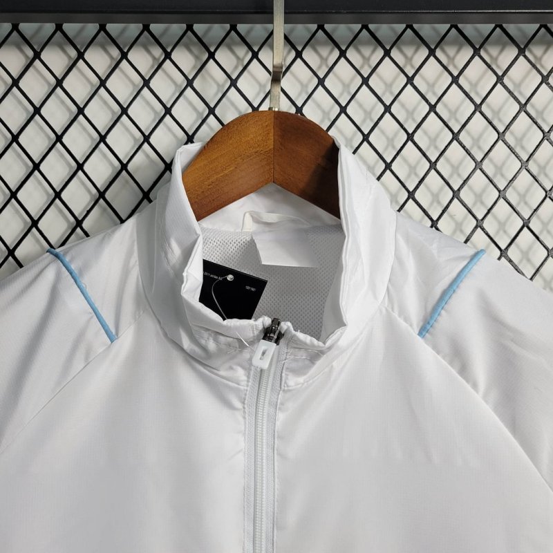 1:1 copy top quality 2023/2024 São Paulo Windbreaker White Football Shirt