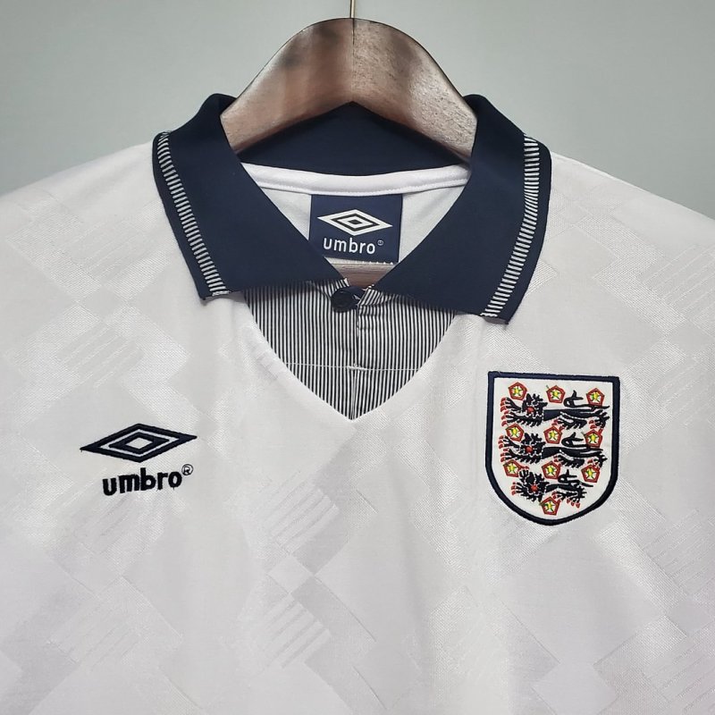 1990 Retro England Home Football Shirt