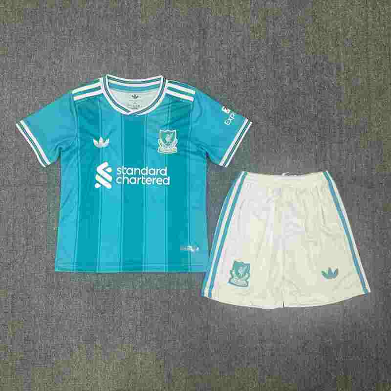 25/26 Liverpool Away Football Kids Kit