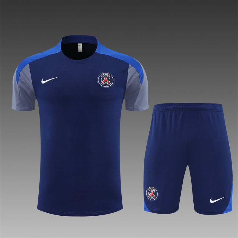 2025/26 Short Sleeve Paris Royal Blue Training Suit