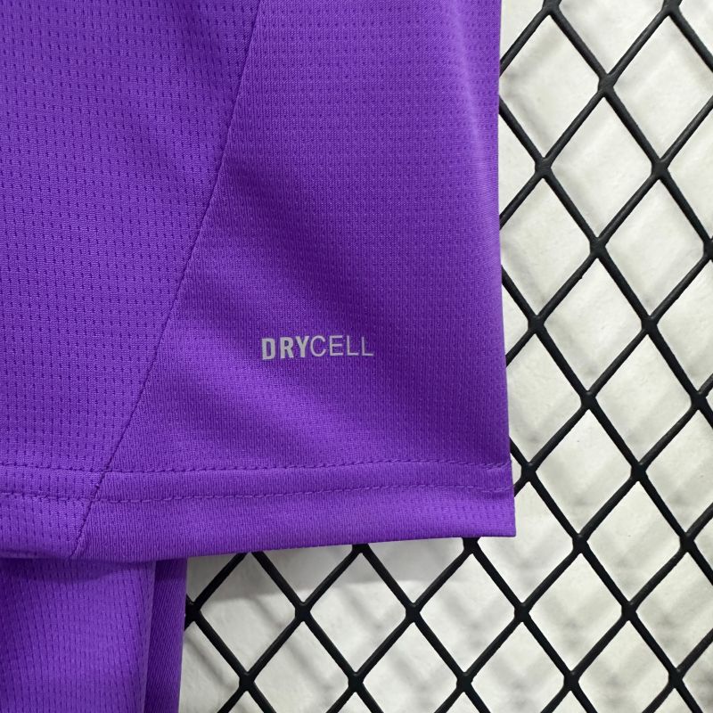 2025/26 Dortmund goalkeeper purple jersey kids kit